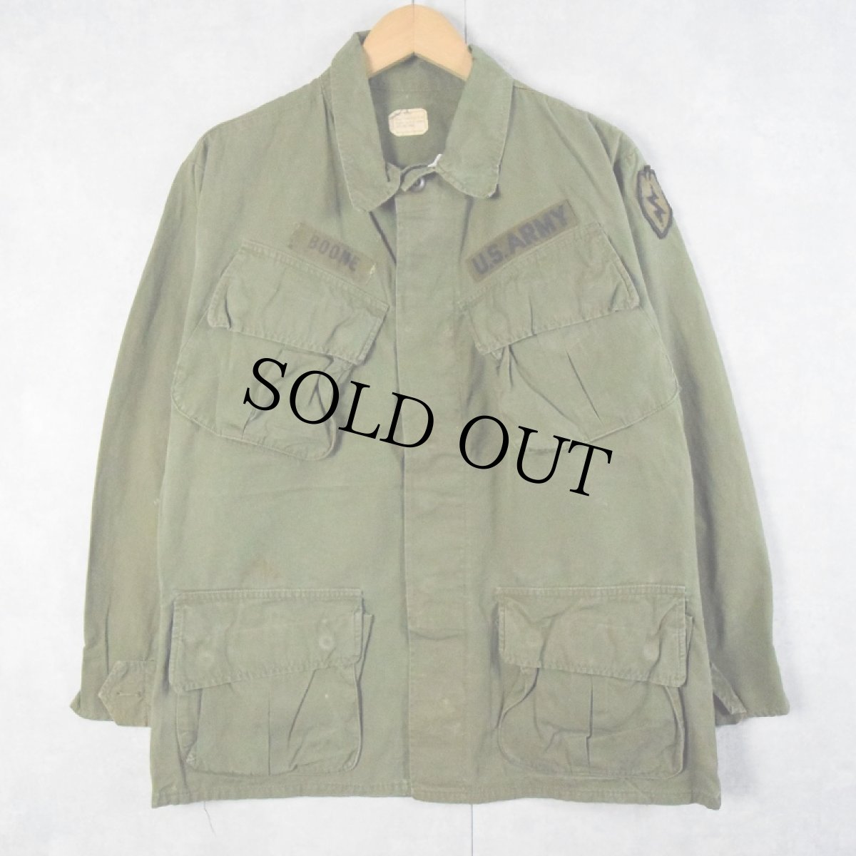 画像1: 60's U.S.ARMY ジャングルファティーグジャケット 3rd SMALL SHORT (1)