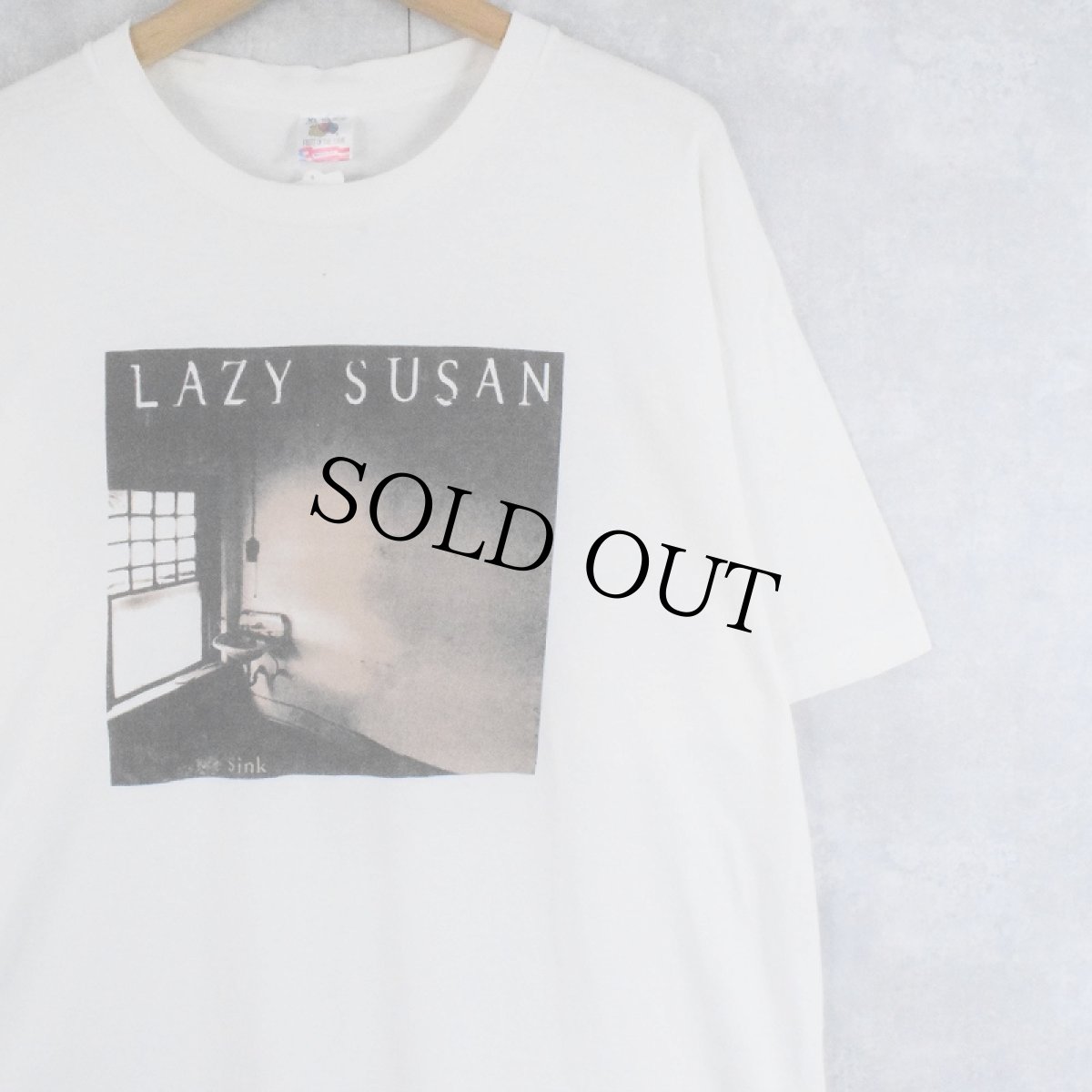 画像1: 90's LAZY SUSAN USA製 "Sink" 音楽グループTシャツ XL (1)