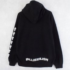 画像2: Billie Eilish ミュージシャンスウェットフーディー BLACK L (2)