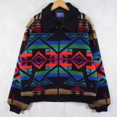 画像1: 80's PENDLETON USA製 "High Grade Western Wear" ネイティブ柄 ウールジャケット M (1)