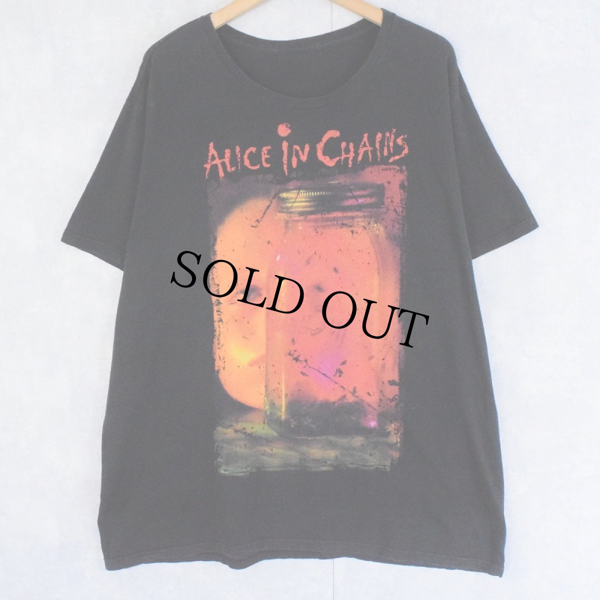 画像1: ALICE IN CHAINS ロックバンド プリントTシャツ BLACK (1)