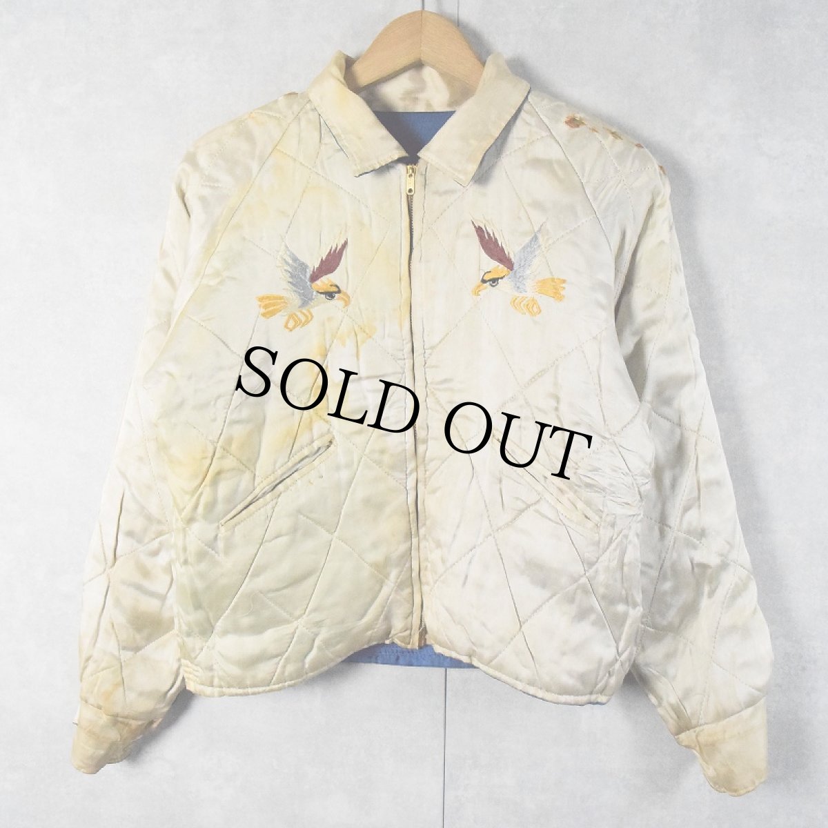 画像4: 50's "OKINAWA×虎×龍" サテンスカジャン (4)