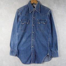 画像1: 50's Levi's "DENIM FAMILY" デニムウエスタンシャツ (1)