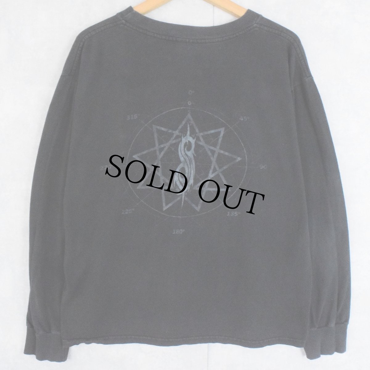 画像2: 2000's Slipknot "MAGGOT" ヘヴィメタルバンドロンT BLACK M (2)