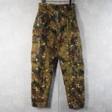 画像2: 40〜50's チェコ軍 アメーバカモタイプ リバーシブルトラウザーズ W30 (2)
