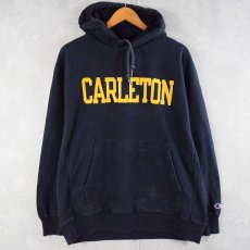 画像1: Champion ORIGINAL REVERSE WEAVE "VARLETON" スウェットフーディー NAVY L (1)