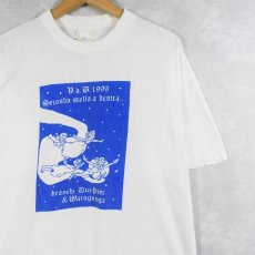 画像1: 90's Peter Pan "seconda stella a destra" キャラクタープリントTシャツ L (1)