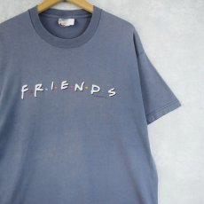 画像1: 90's F・R・I・E・N・D・S USA製 ロゴ刺繍 テレビドラマプリントTシャツ L (1)