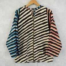 画像1: 【SALE】  総柄 デザインジップジャケット (1)