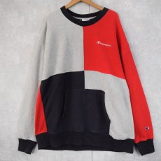 画像1: Champion REVERSE WEAVE パネル切り替え スウェット 3XL (1)