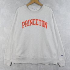 画像1: 2000's Champion REVERSE WEAVE "PRINCETON" プリントスウェット 2XL (1)