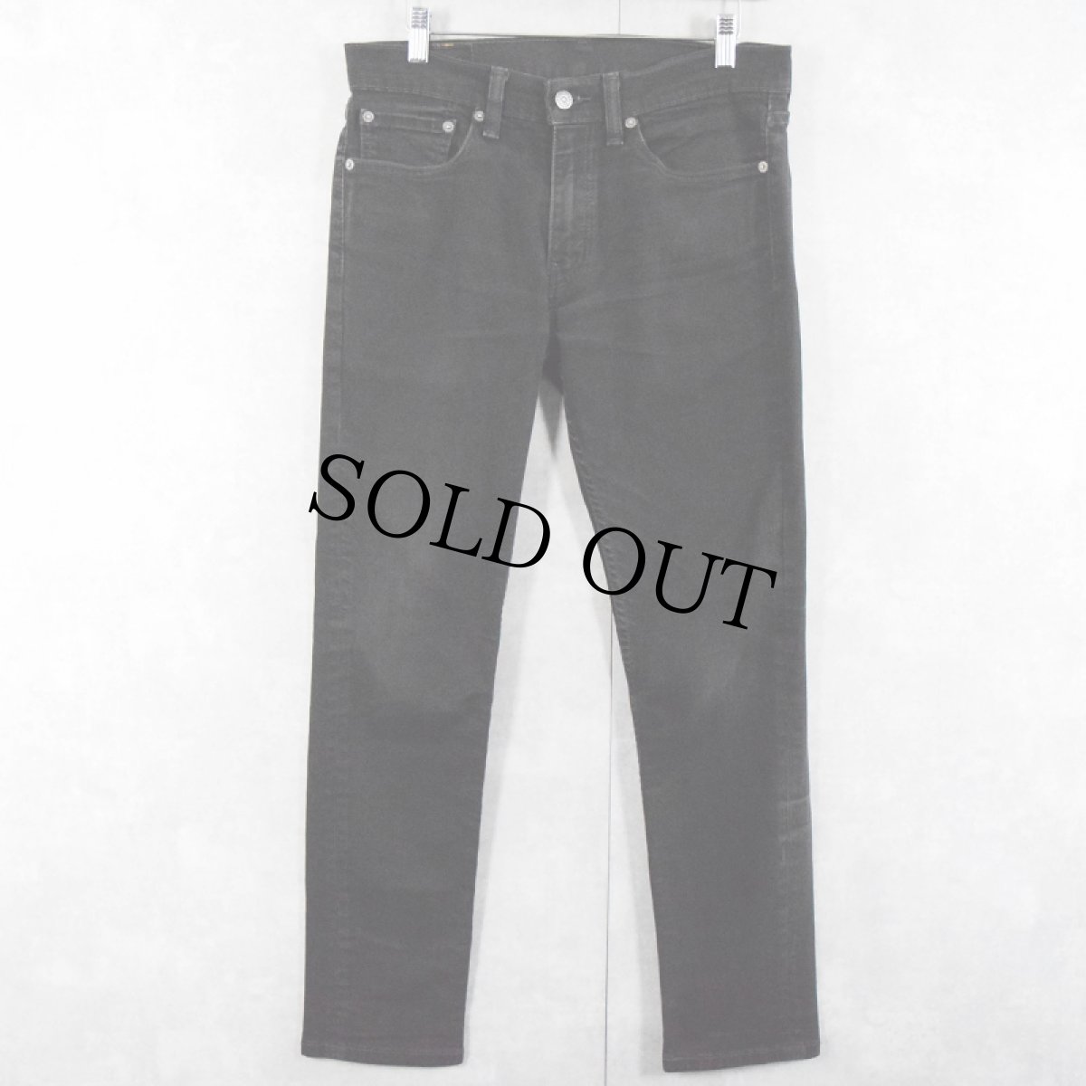 画像1: Levi's 511 ブラックデニムパンツ W31 (1)