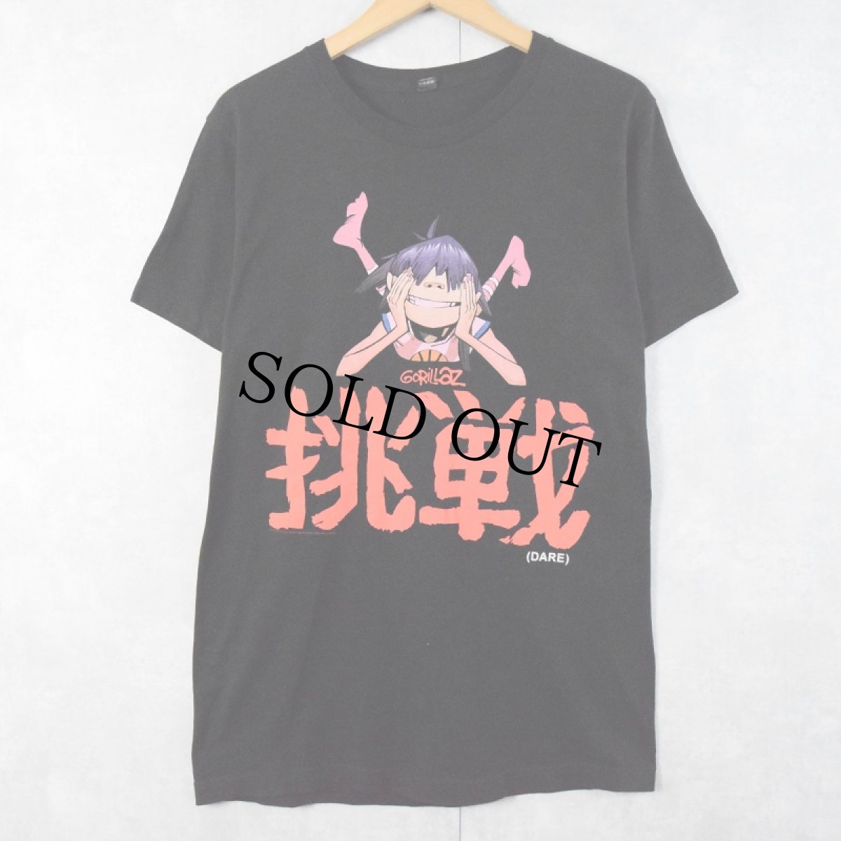 画像1: GORILLAZ "挑戦" ロックバンドTシャツ BLACK M (1)