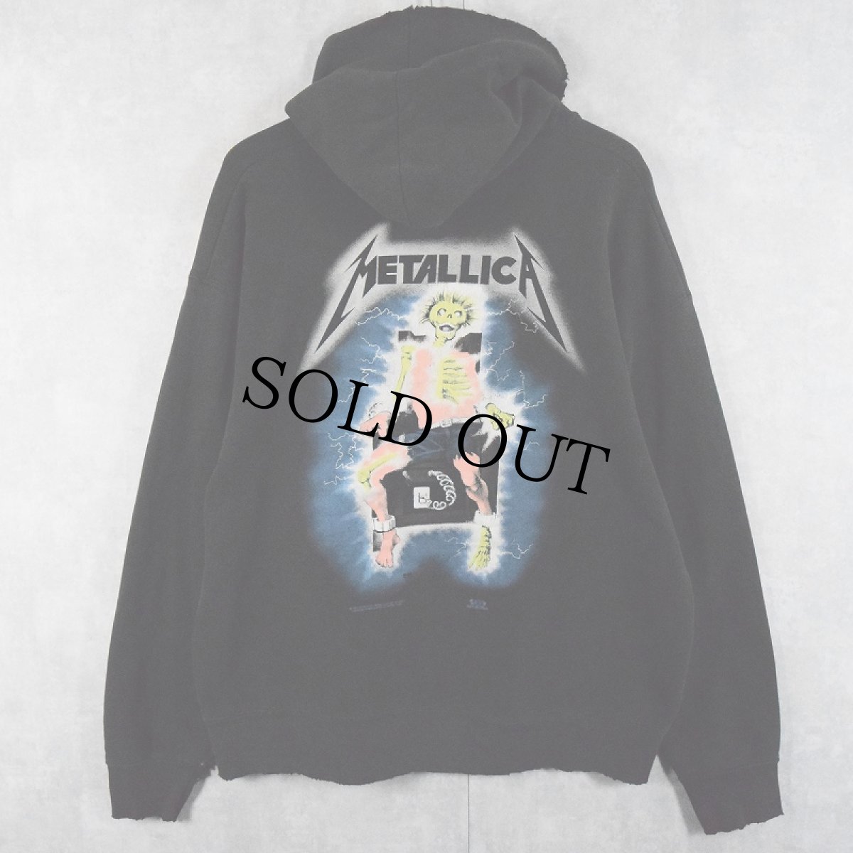 画像2: 90's METALLICA USA製 ロックバンド スウェットフーディー BLACK (2)