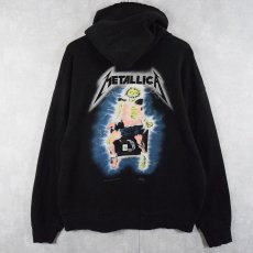 画像2: 90's METALLICA USA製 ロックバンド スウェットフーディー BLACK (2)