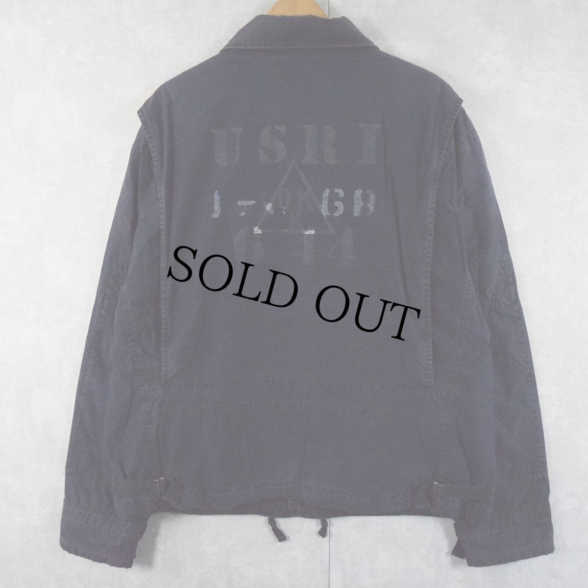 画像2: POLO Ralph Lauren "USN A-2 TYPE" ステンシル入り デッキジャケット XL (2)