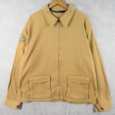 画像1: 90's POLO Ralph Lauren パッチ付きコットンツイルジャケット XL (1)