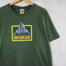 画像1: 90〜2000's Less Than Jake "BATTLESTAR" スカコア・バンドTシャツ L (1)