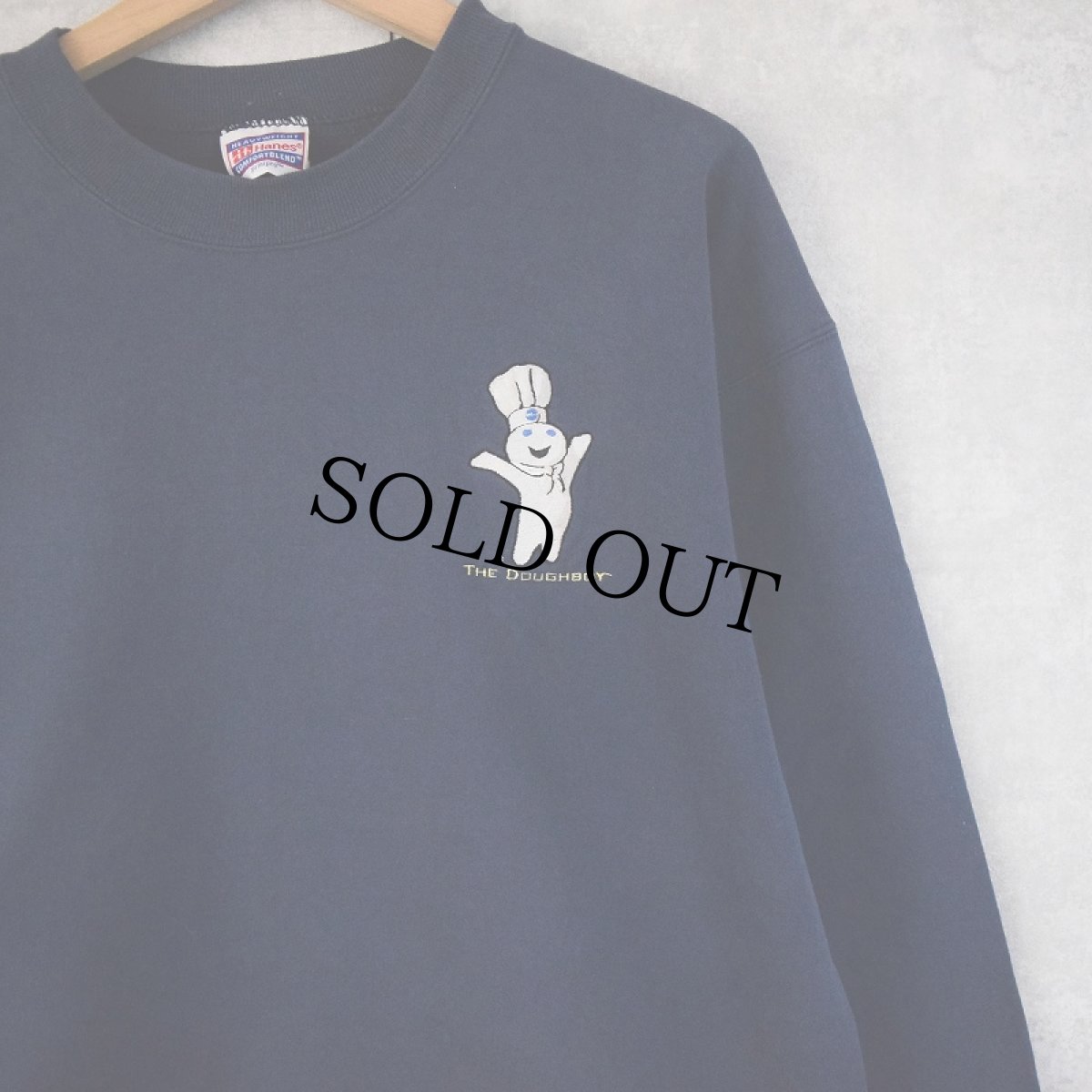 画像1: THE DOUGHBOY 製粉メーカーキャラクタープリントスウェット NAVY (1)