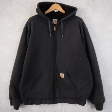 画像1: Carhartt コットン×ポリエステル ジップパーカー L (1)