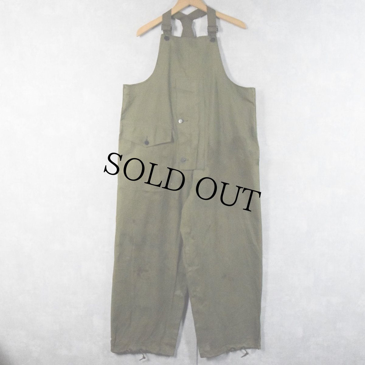 画像2: 40〜50's U.S.NAVY N-2 レインデッキパンツ ステンシル入り (2)