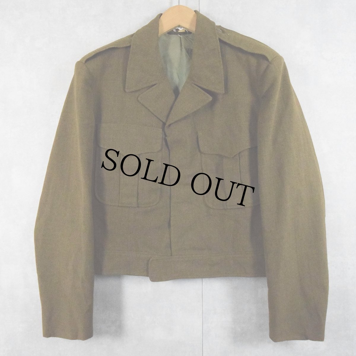 画像2: 40〜50's U.S.ARMY ハンドペイント アイクジャケット SIZE40 (2)