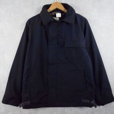 画像2: 90's U.S.NAVY "A-2 アラミド" ノーメックス デッキジャケット ステンシル入り NAVY LARGE (2)