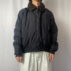 画像2: 90's POLO Ralph Lauren "B-15 TYPE" ナイロンダウンジャケット BLACK L (2)