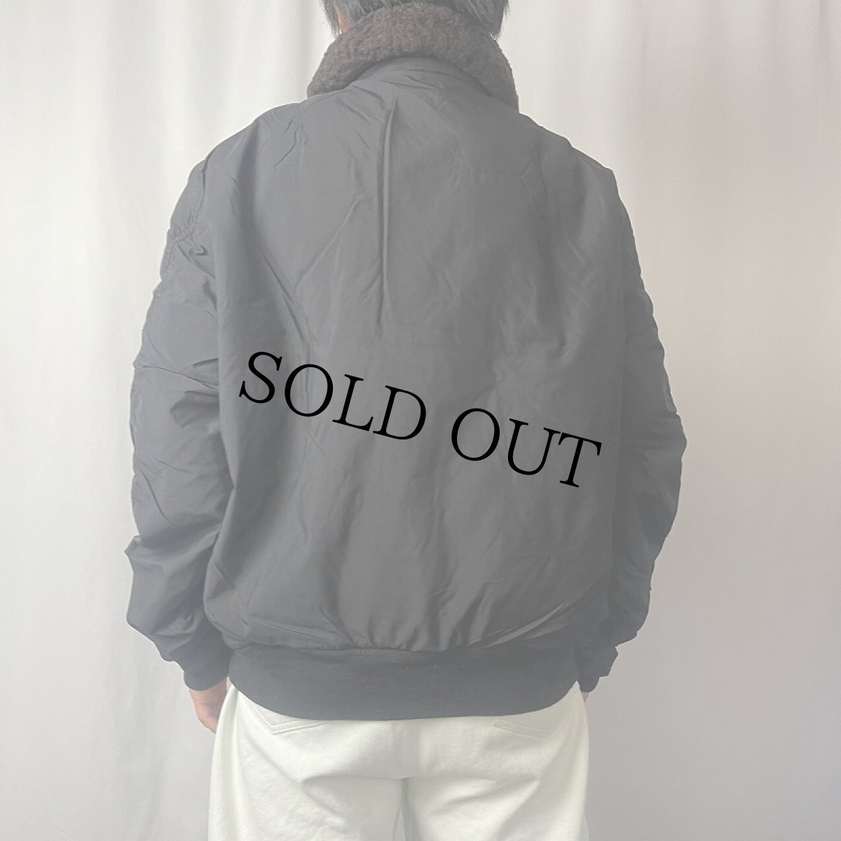 画像3: 90's POLO Ralph Lauren "B-15 TYPE" ナイロンダウンジャケット BLACK L (3)