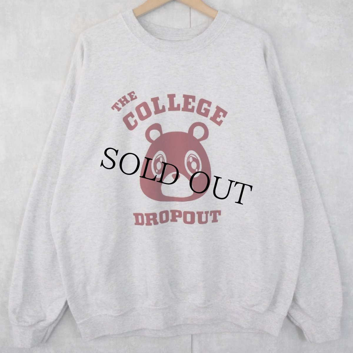 画像1: Kanye West "THE COLLEGE DROPOUT" ヒップホップスウェット  (1)