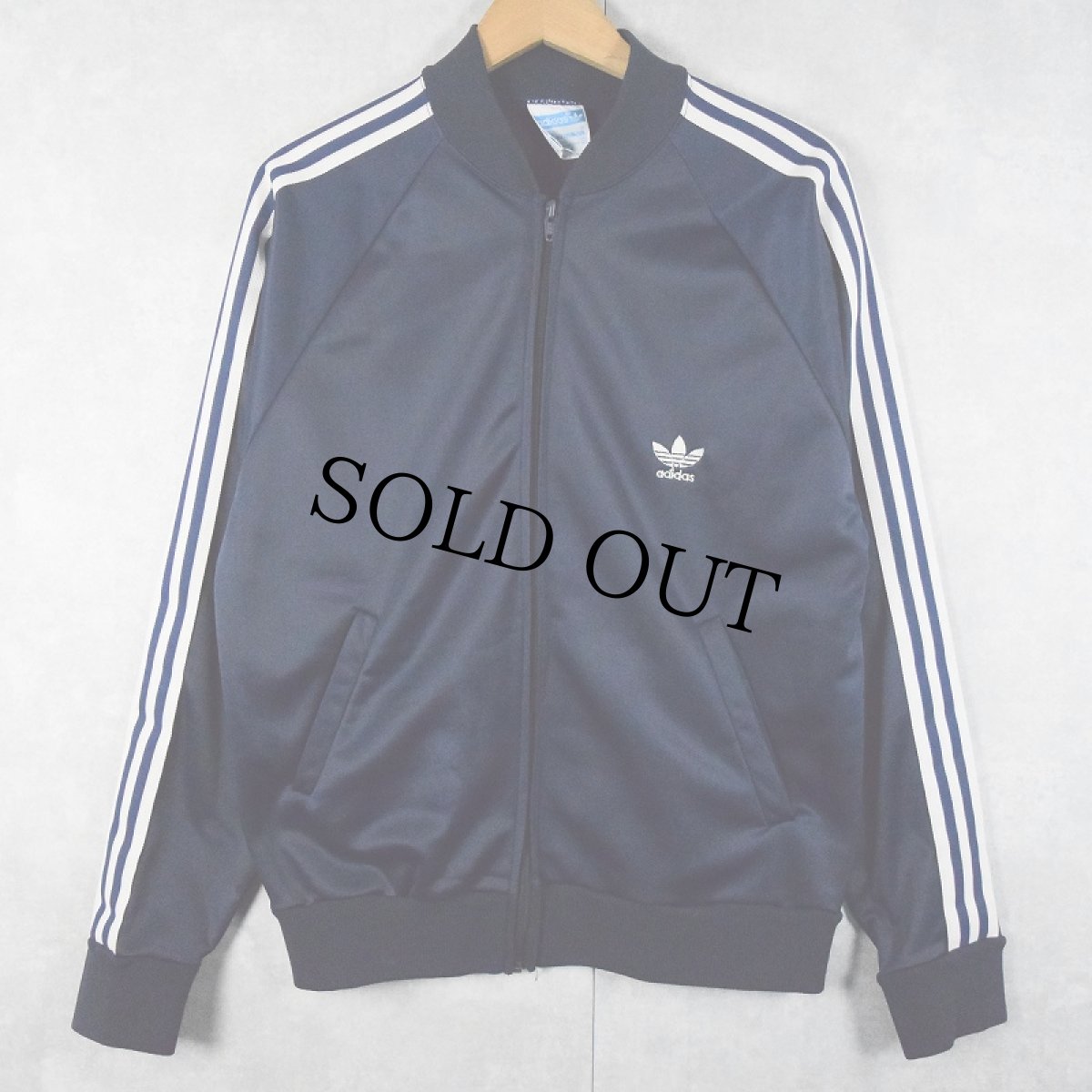 画像1: 80's adidas ATP USA製 トラックジャケット NAVY M (1)