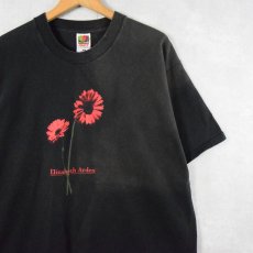 画像1: 90〜2000's Elizabeth Arden "Pick 5" 化粧品ブランドプリントTシャツ BLACK XL (1)