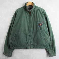 画像1: 80's POLO Ralph Lauren ユニパッチ付き コットンスイングトップ L (1)