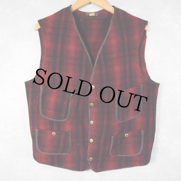 [40s-50s]Woolrich ベスト シンチバック オリジナル 美品 42 40s 40年代 50s 50年代 ウールリッチ │ヴィテージ古着屋Feeet 通販