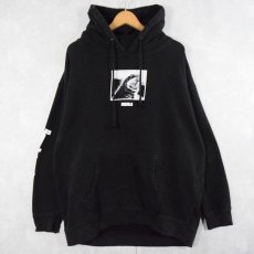 画像2: GOZILLA グラフィックプリント スウェットフーディー BLACK XL (2)