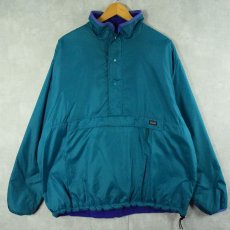 画像1: 90's Patagonia USA製 リバーシブル グリセードフリースジャケット XL (1)