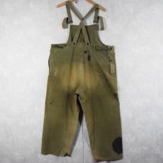 画像2: 40's U.S.NAVY N-2 レインデッキパンツ MEDIUM (2)