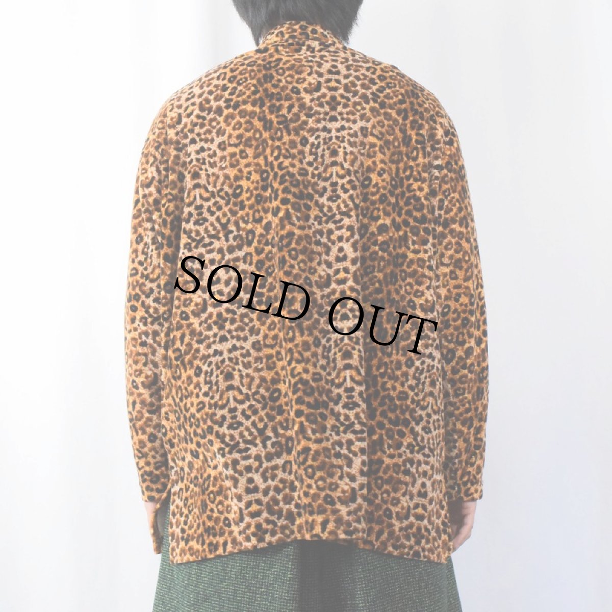 画像3: YORK HARBOR レオパード柄 ベロアシャツ 2X (3)