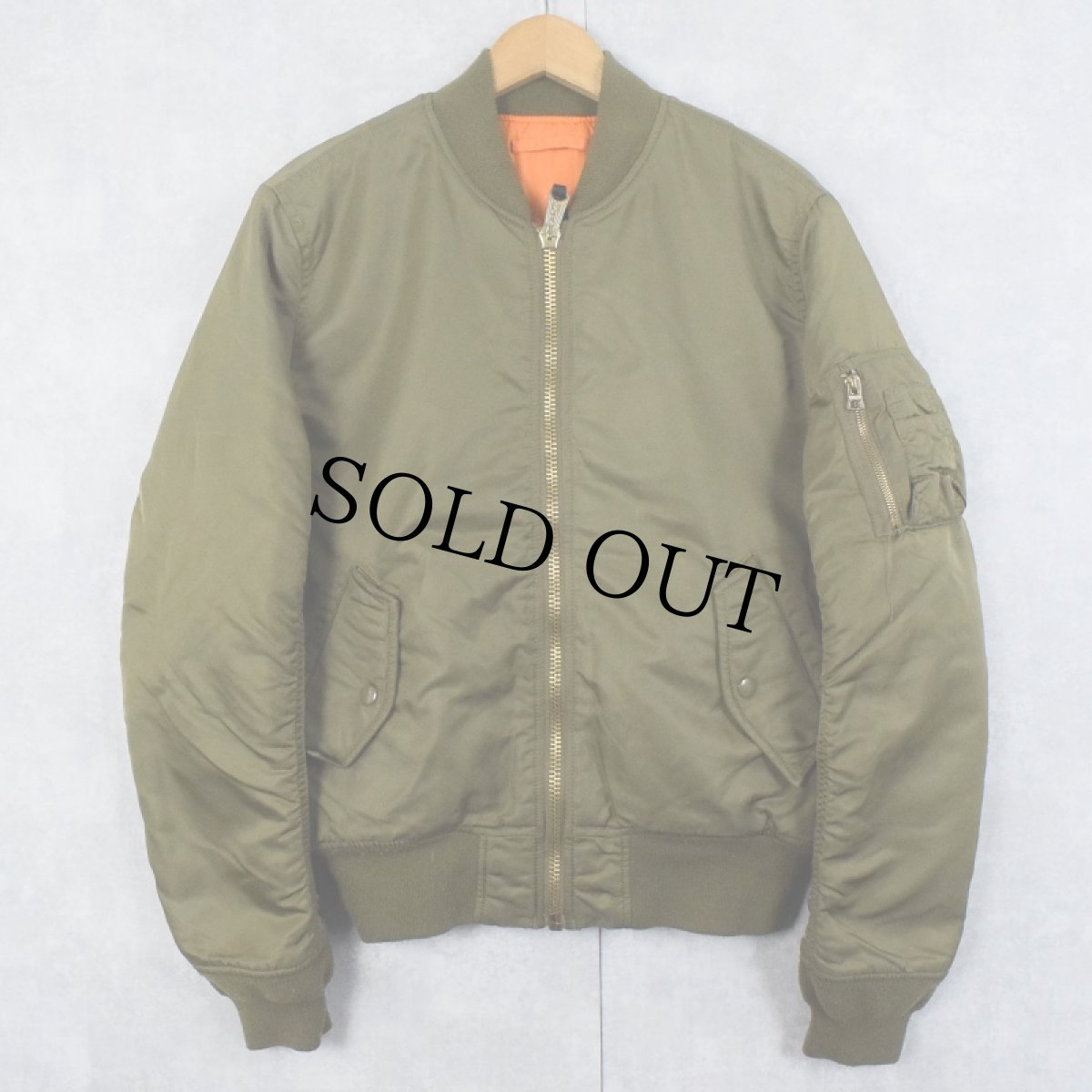 画像1: 民間品 ALPHA INDUSTRIES,INC. MA-1 フライトジャケット MEDIUM (1)