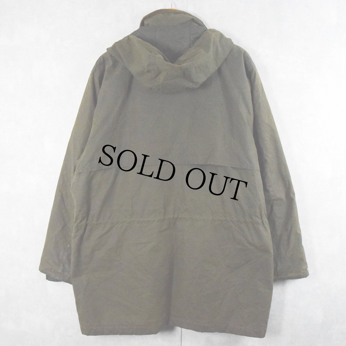 画像2: 80's L.L.Bean フード付き オイルドジャケット L (2)