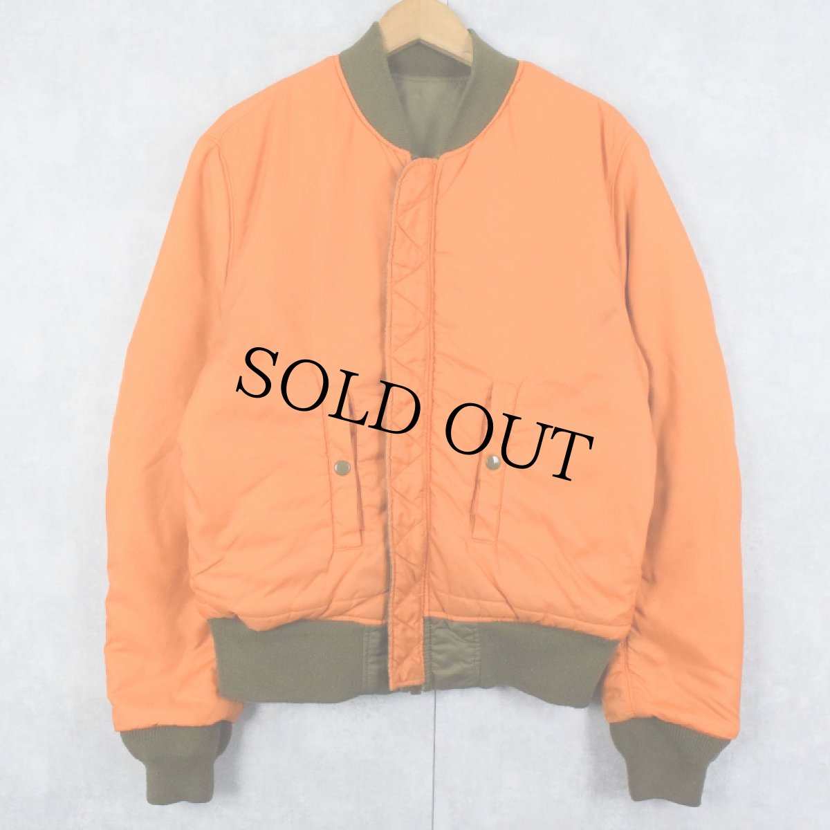 画像2: 民間品 ALPHA INDUSTRIES,INC. MA-1 フライトジャケット MEDIUM (2)