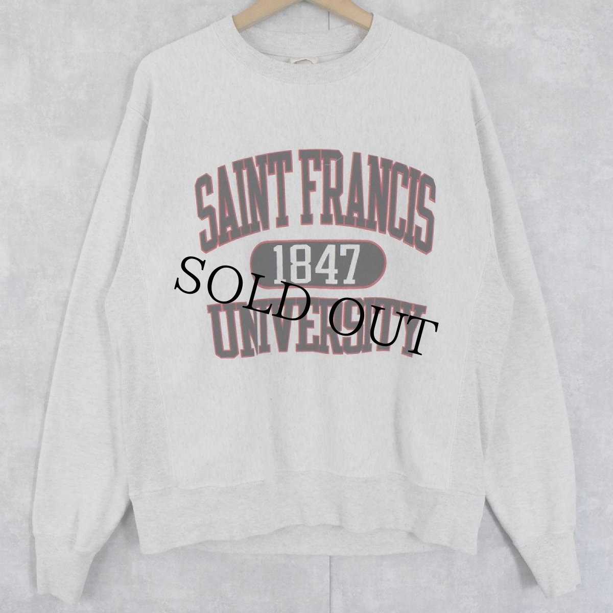 画像1: Champiom REVERSE WEAVE "SAINT FRANCIS UNIVERSITY" プリントスウェット M (1)