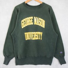 画像1: 90's Champiom REVERSE WEAVE "GEORGE MASON UNIVERSITY" プリントスウェット L (1)