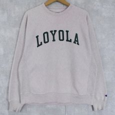 画像1: 2000's Champiom REVERSE WEAVE "LOYOLA" プリントスウェット M (1)