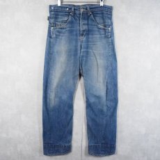 画像1: 2000's EURO Levi's 立体裁断デニムパンツ W33 (1)