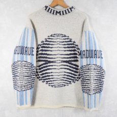 画像1: MADWAVE サイドライン ジャガード ユーロスキーニットセーター (1)