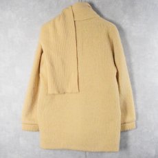 画像5: 【SALE】 80's ICE WARE ICELAND製 マフラーデザイン ウールニットカーディガン S (5)