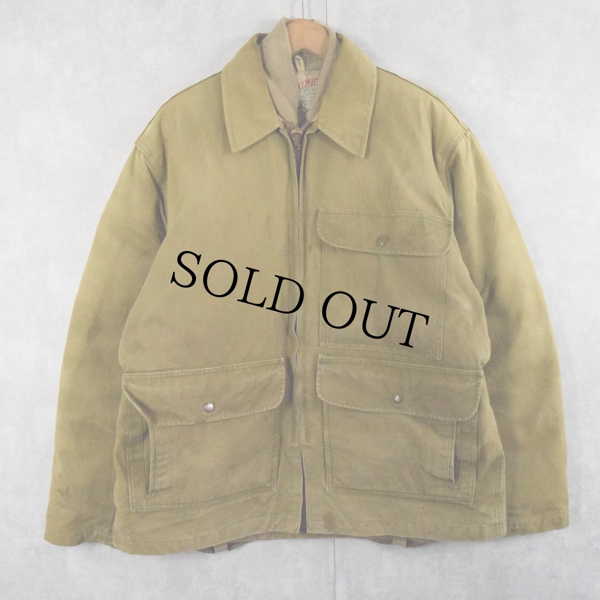 画像1: 50's COMFY OUTDOOR GARMENT キルティングライナー コットンダックダウンジャケット (1)