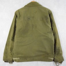 画像2: 70〜80's U.S.NAVY A-2 ステンシル入り デッキジャケット MEDIUM (2)