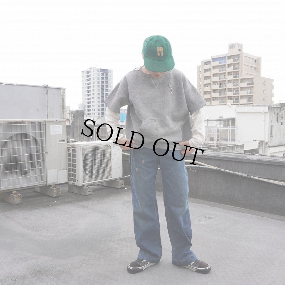 画像3: 50's 前V カットオフ カスタム半袖スウェット (3)